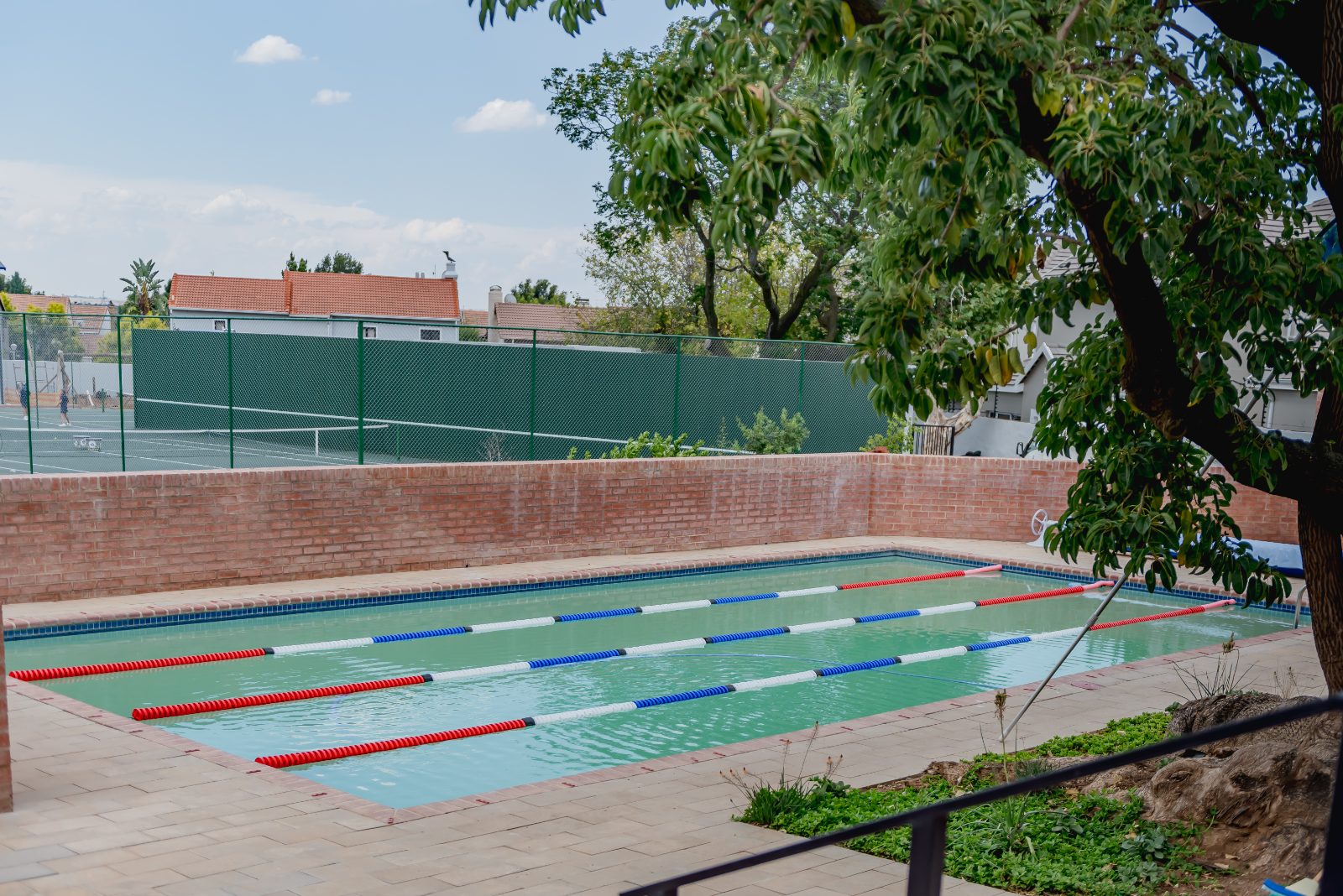 The campus swimming pool