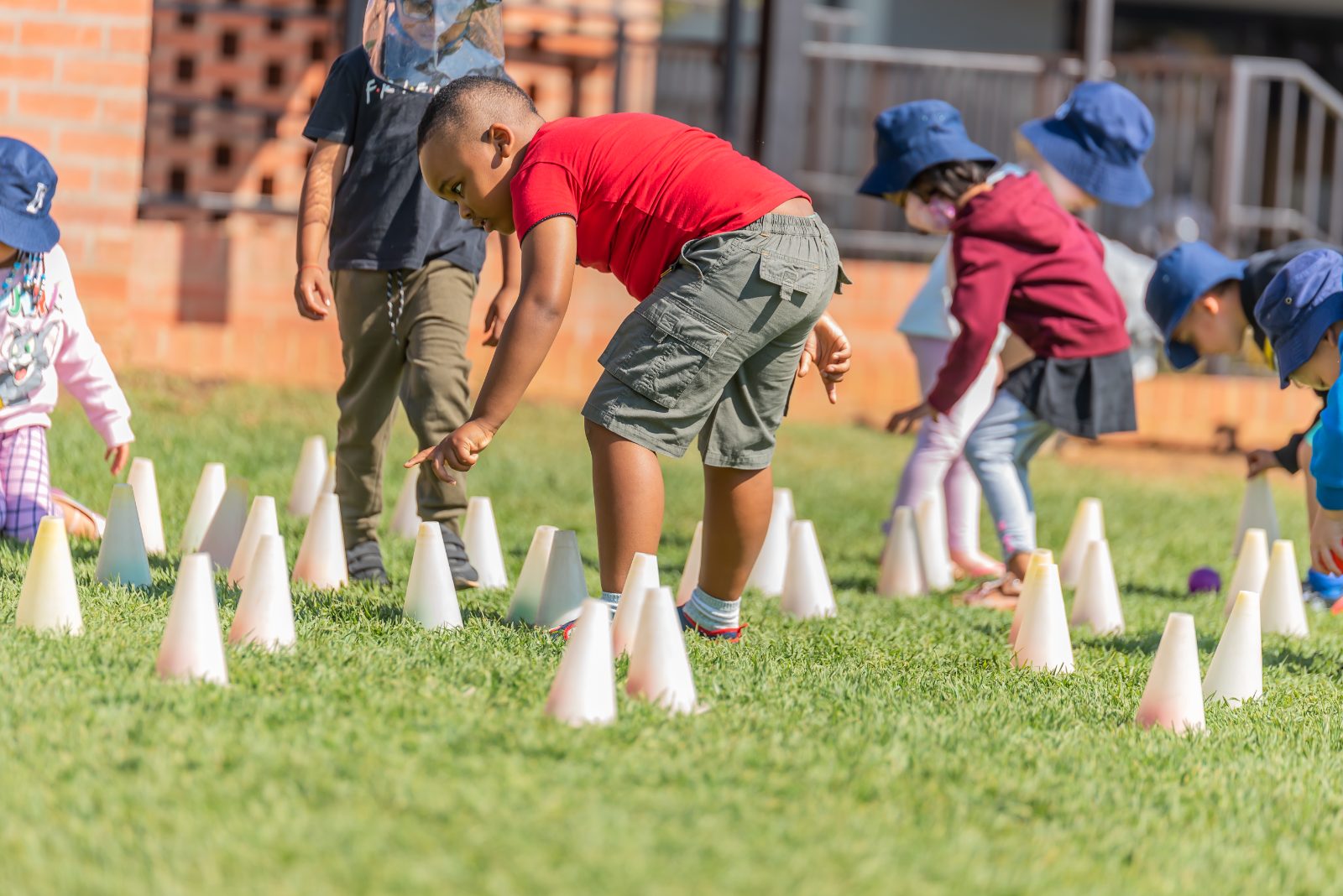 Games and movement on the lawn